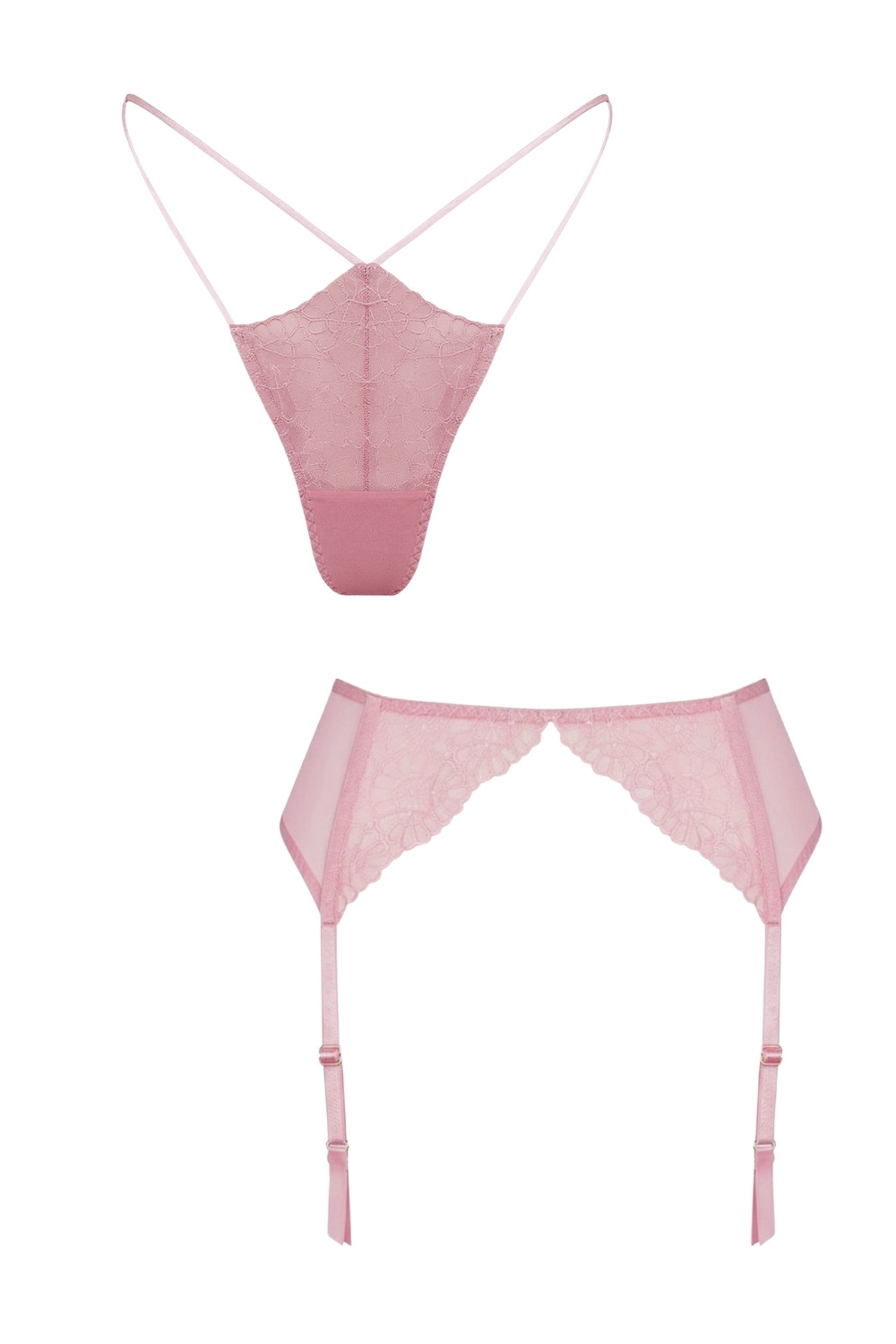 플레르 가터 브리프 페탈 2-PC