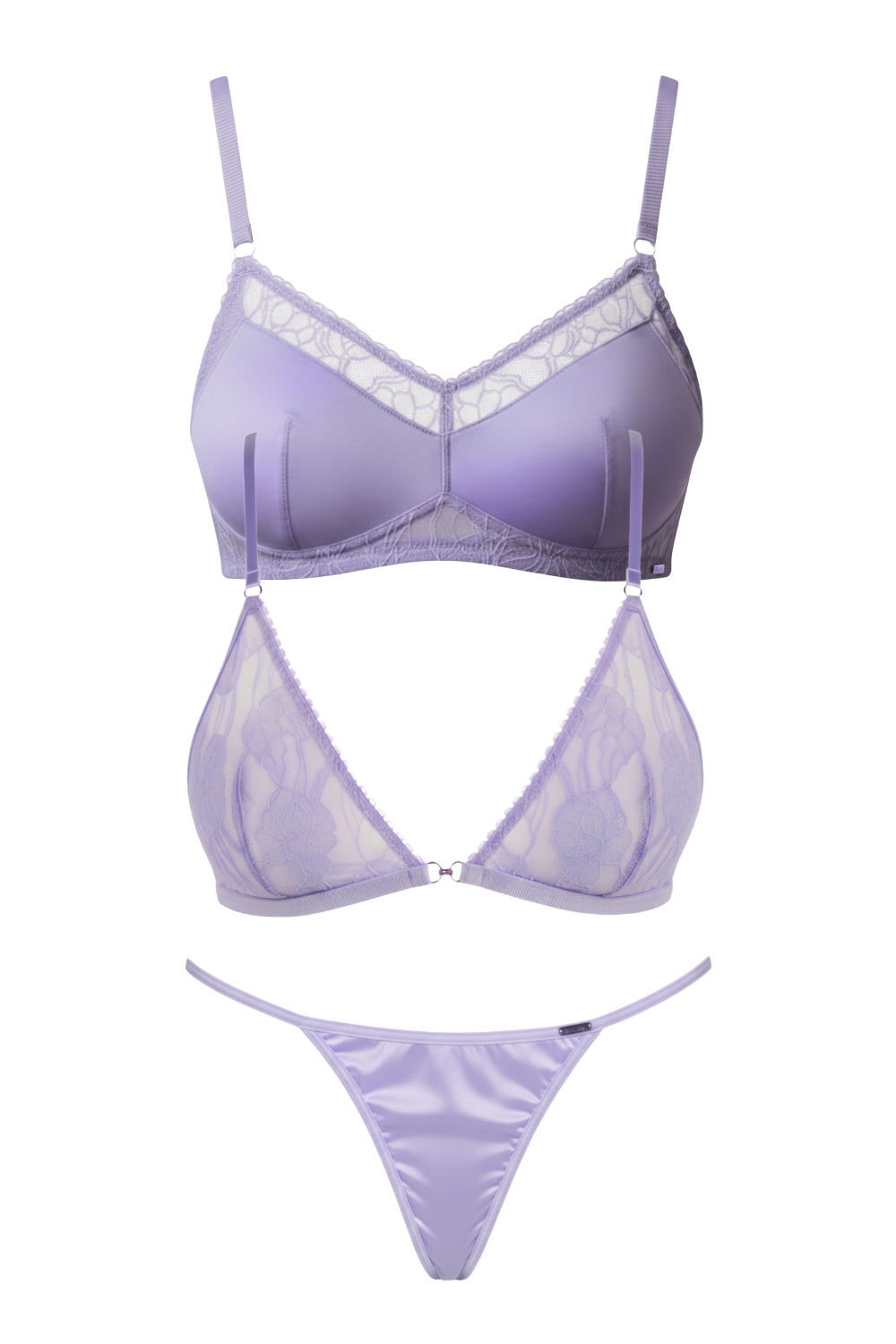 리브 브라렛 라벤더 3-PC