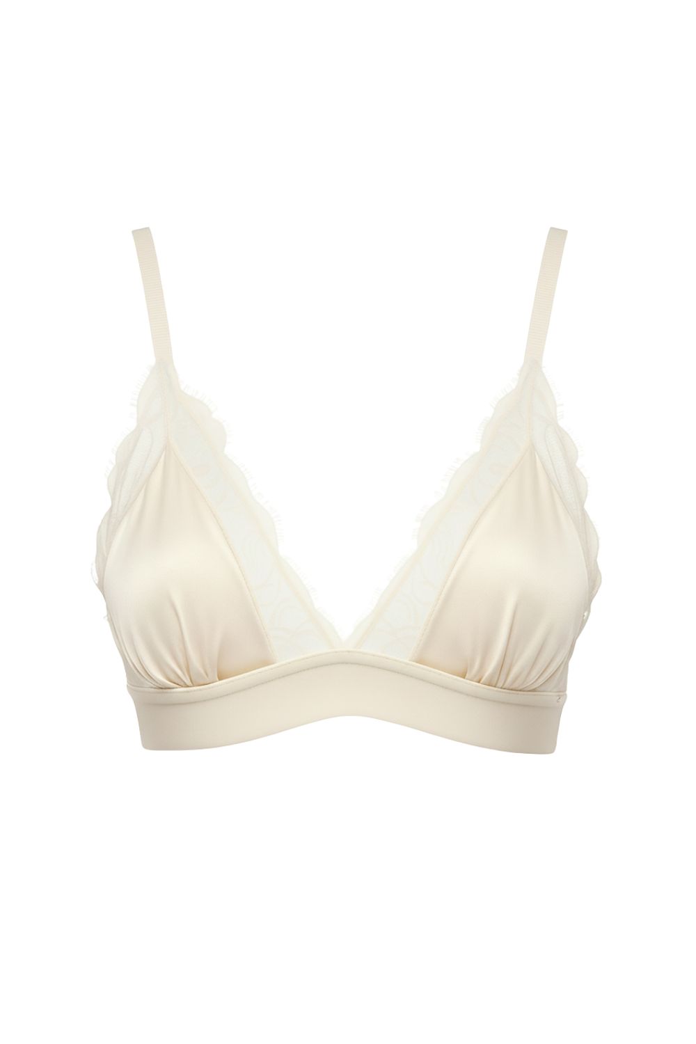 Liv Satin Bralette Oat