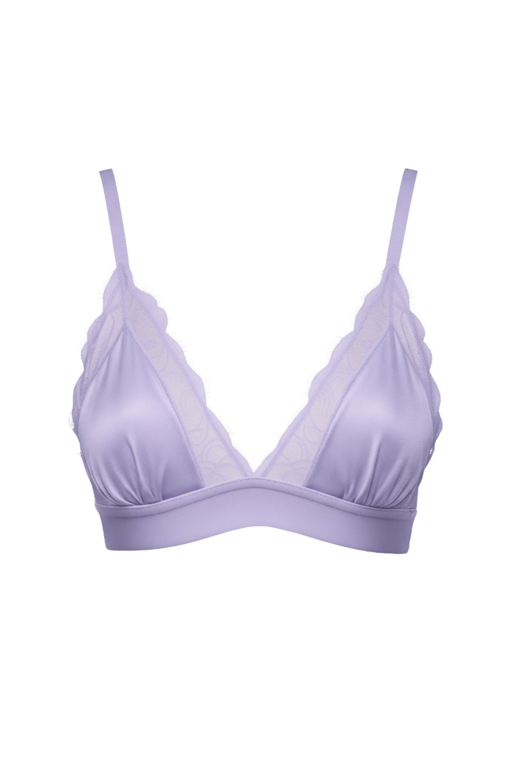 Liv Satin Bralette Lavender