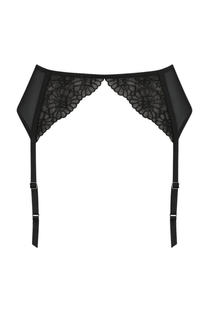 Fleur Garter Black