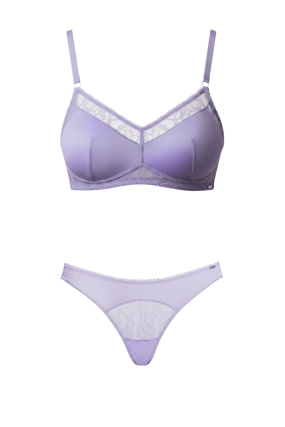 Liv Soft Bra Set Lavender